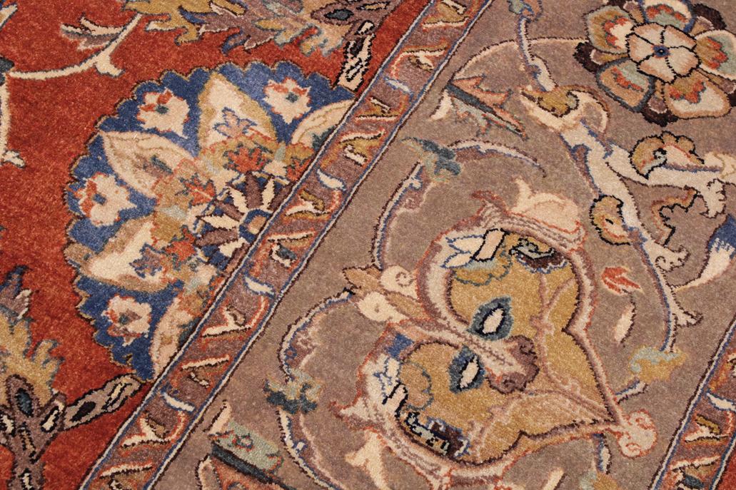 handmade Traditional  Rust Lt. Brown Hand Knotted RECTANGLE 100% WOOL area rug 9'X12'