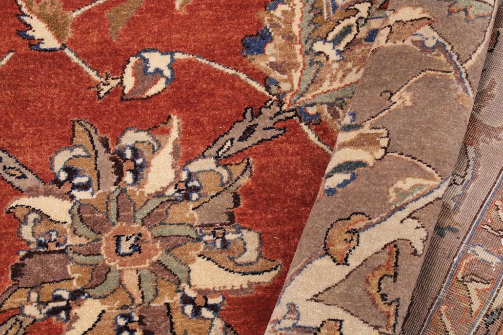 handmade Traditional  Rust Lt. Brown Hand Knotted RECTANGLE 100% WOOL area rug 9'X12'