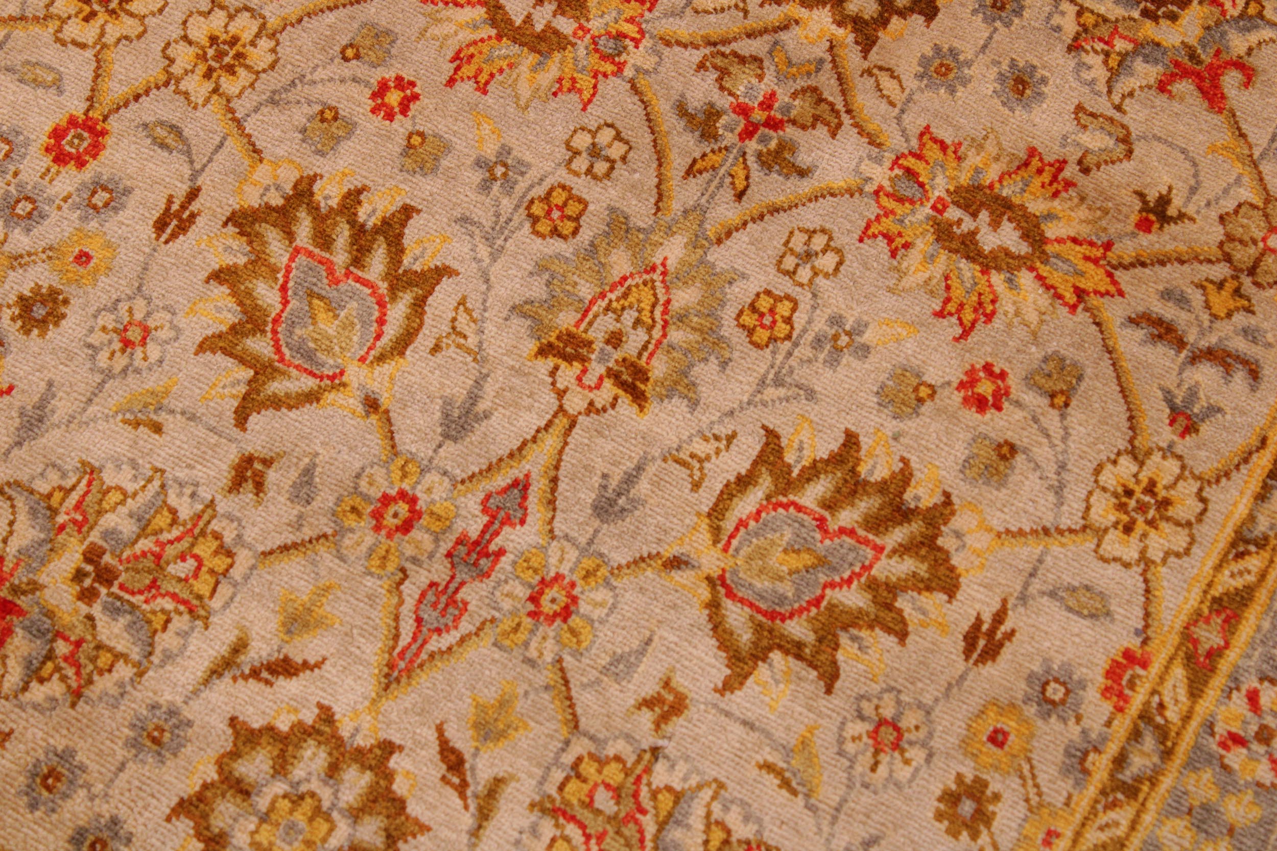 handmade Transitional Design Lt. Gray Gold Hand Knotted RECTANGLE 100% WOOL area rug 9' x 12'