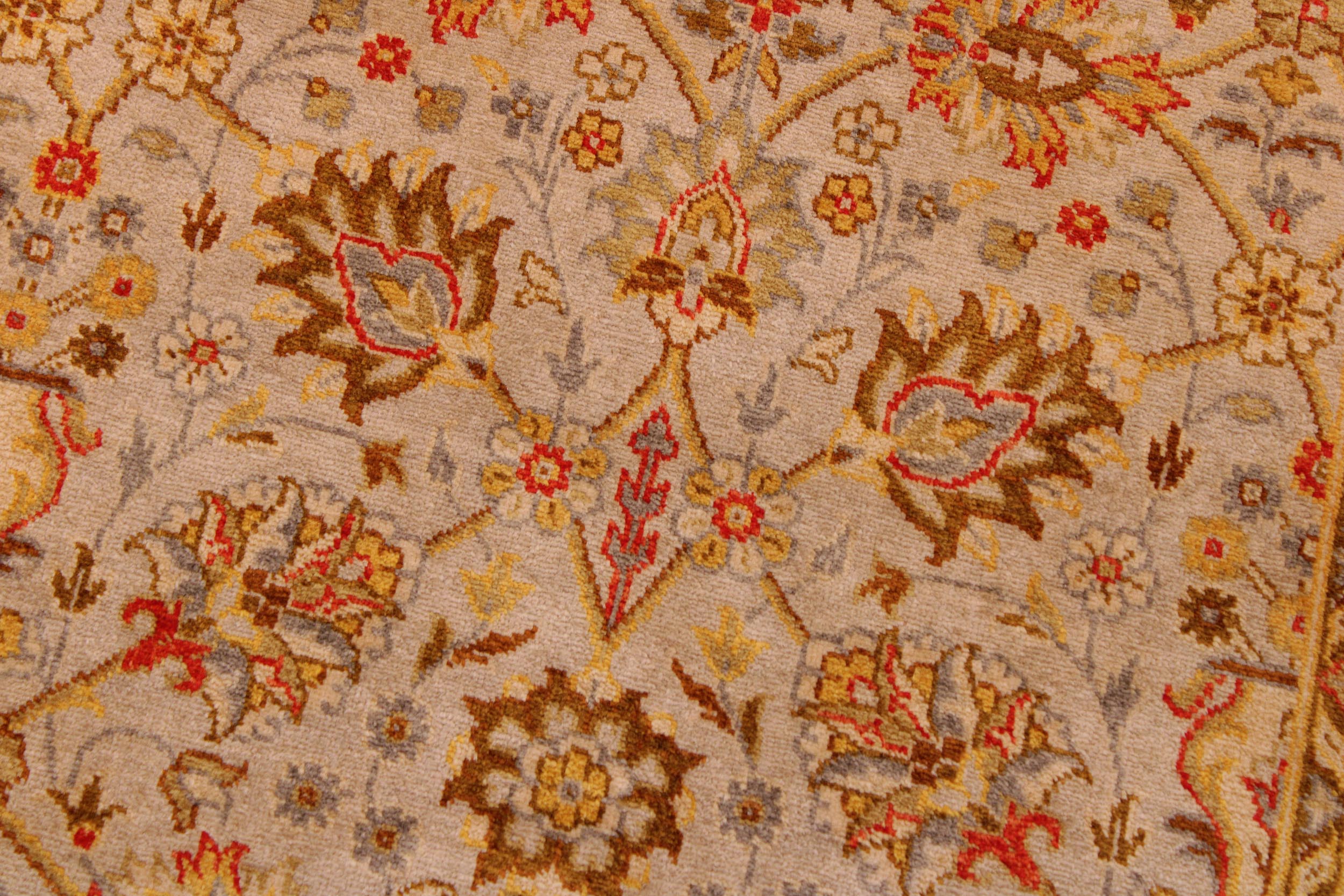 handmade Transitional Design Lt. Gray Gold Hand Knotted RECTANGLE 100% WOOL area rug 9' x 12'