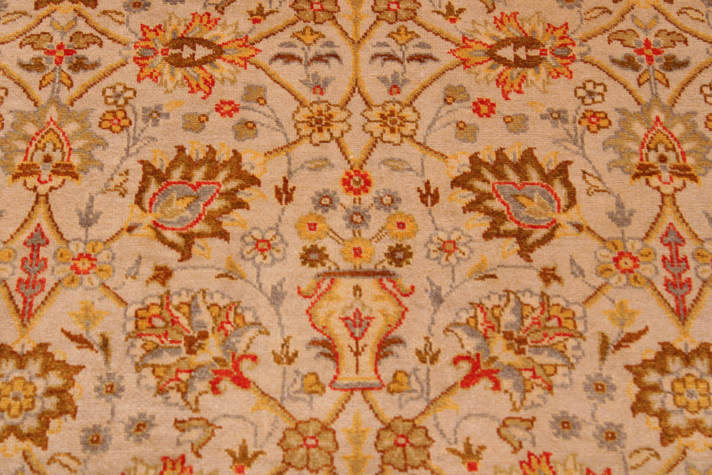 handmade Transitional Design Lt. Gray Gold Hand Knotted RECTANGLE 100% WOOL area rug 9' x 12'