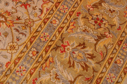 handmade Transitional Design Lt. Gray Gold Hand Knotted RECTANGLE 100% WOOL area rug 9' x 12'