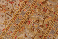 handmade Traditional Design Lt. Gray Gold Hand Knotted RECTANGLE 100% WOOL area rug 9'X12'