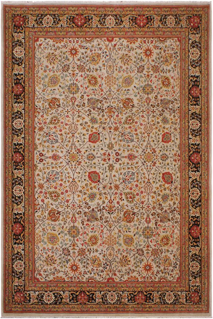 handmade Transitional Design Tan Brown Hand Knotted RECTANGLE 100% WOOL area rug 9'X12'