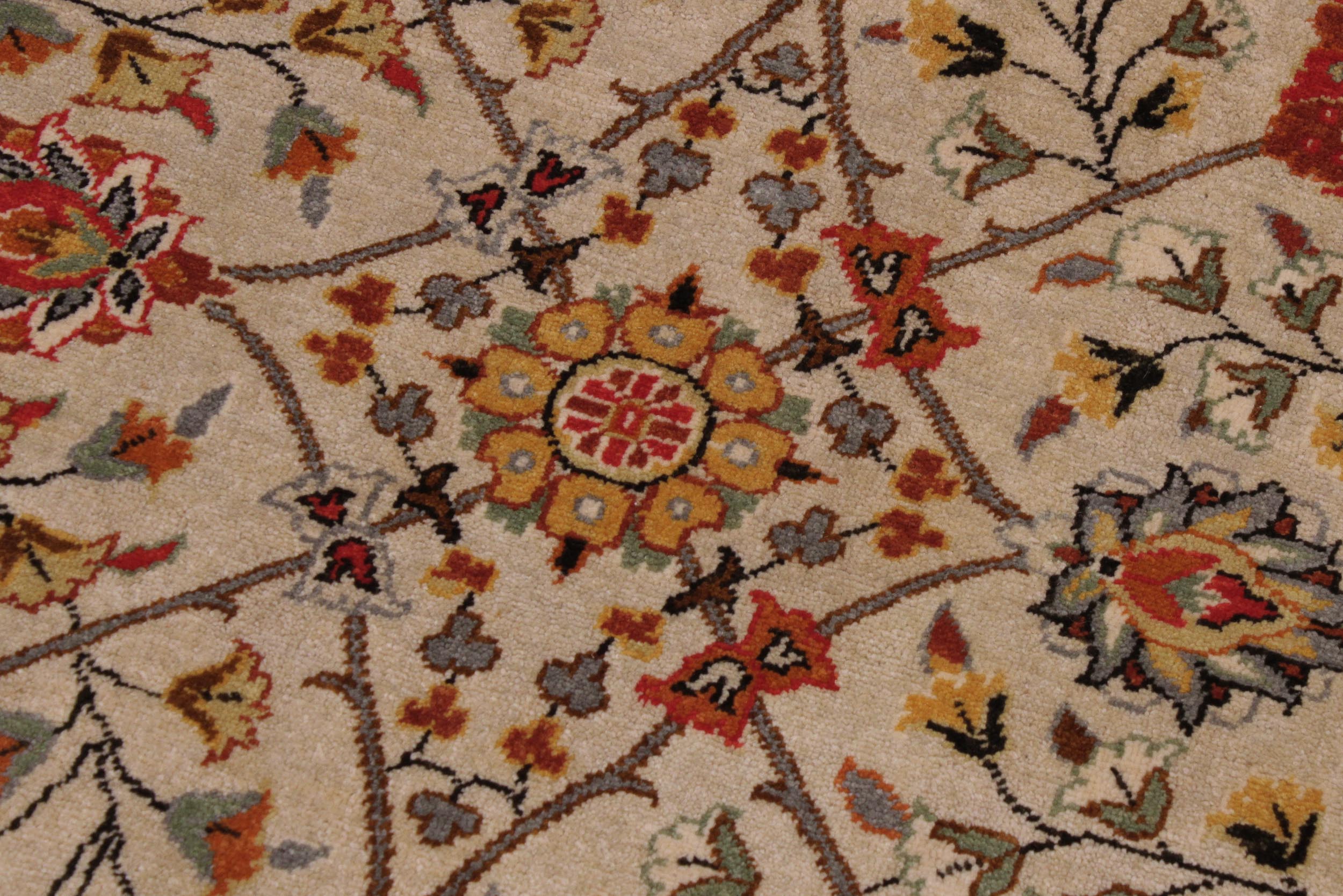 handmade Traditional Design Tan Brown Hand Knotted RECTANGLE 100% WOOL area rug 9' x 12'