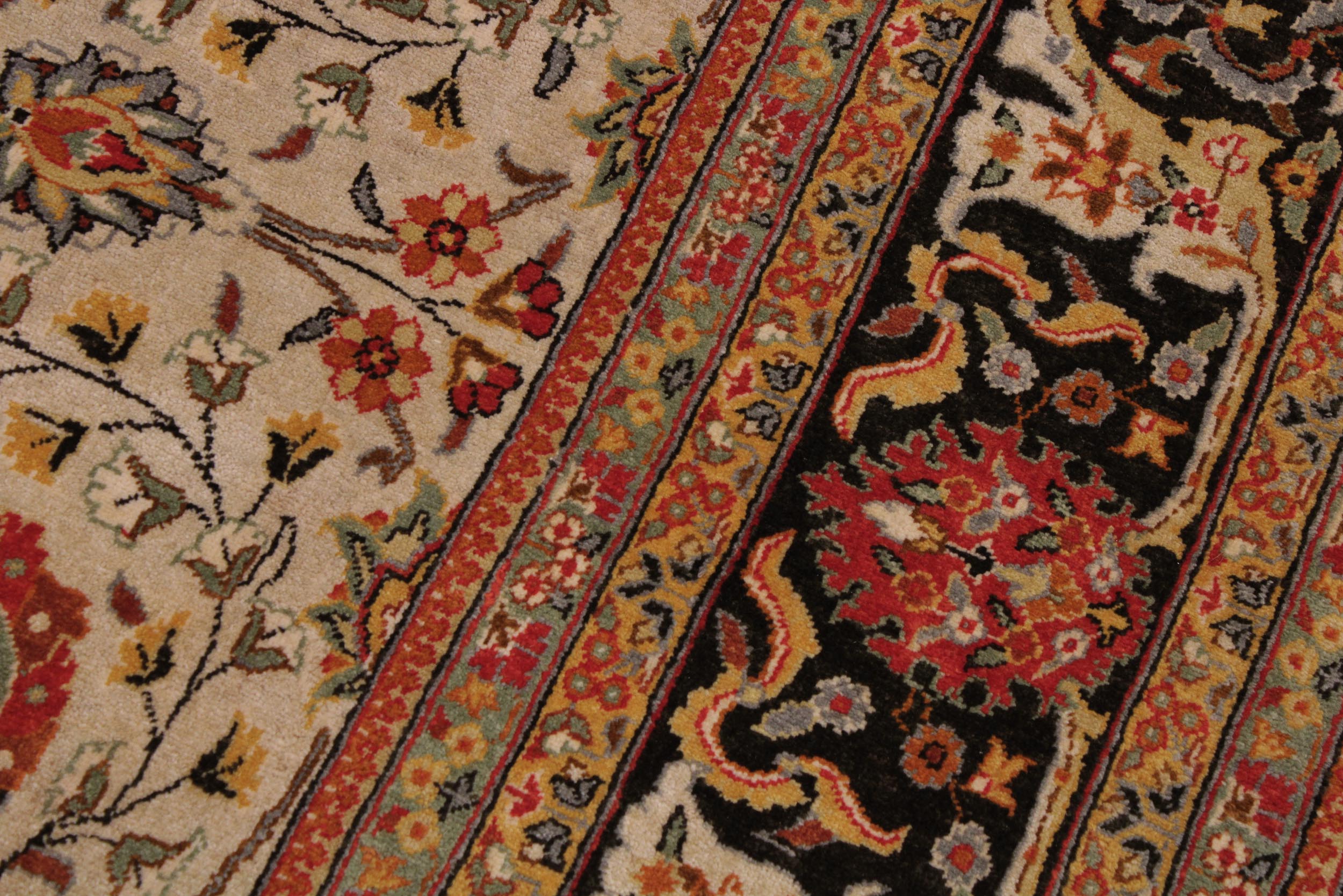 handmade Traditional Design Tan Brown Hand Knotted RECTANGLE 100% WOOL area rug 9' x 12'