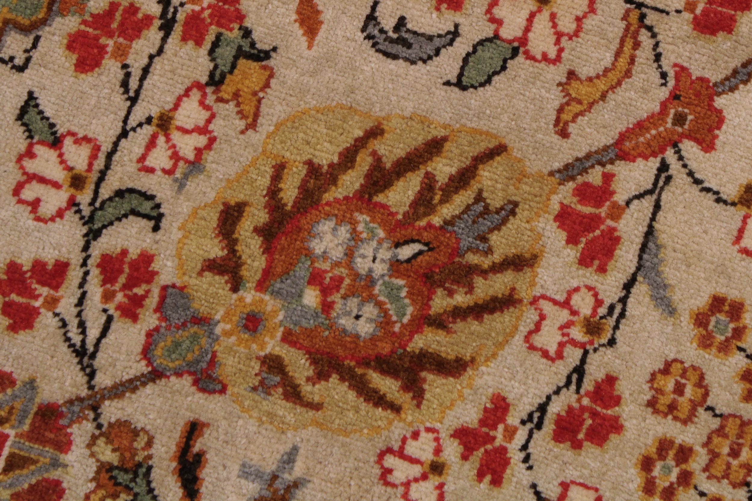 handmade Traditional Design Tan Brown Hand Knotted RECTANGLE 100% WOOL area rug 9' x 12'