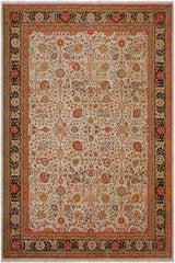 handmade Transitional Design Tan Brown Hand Knotted RECTANGLE 100% WOOL area rug 9'X12'