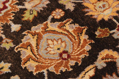 handmade Traditional Lahore Brown Lt. Gray Hand Knotted RECTANGLE 100% WOOL area rug 9'X12'