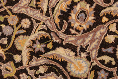 handmade Traditional Design Brown Tan Hand Knotted RECTANGLE 100% WOOL area rug 9'X12'