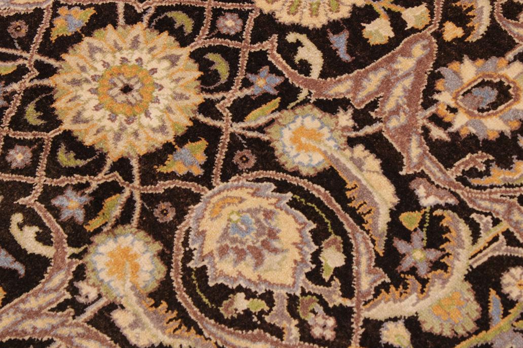 handmade Traditional Design Brown Tan Hand Knotted RECTANGLE 100% WOOL area rug 9'X12'