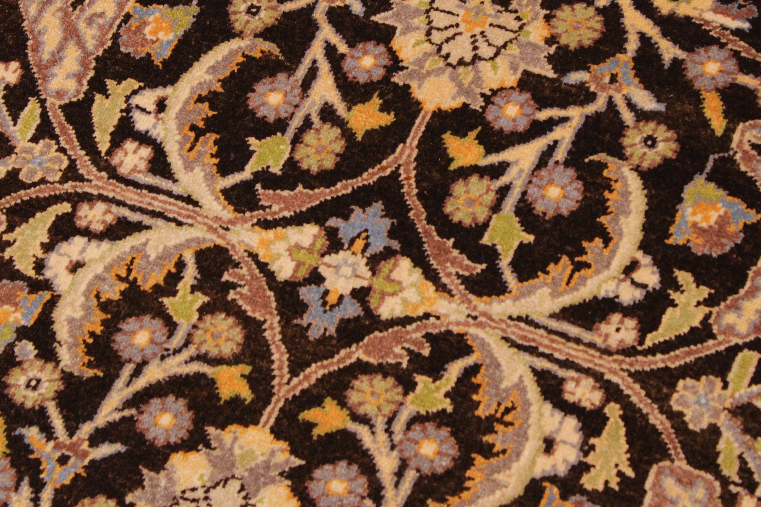 handmade Traditional Design Brown Tan Hand Knotted RECTANGLE 100% WOOL area rug 9' x 12'