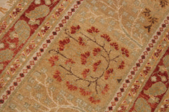 handmade Transitional Kafkaz Tan Lt. Gold Hand Knotted RECTANGLE 100% WOOL area rug 9'X12'