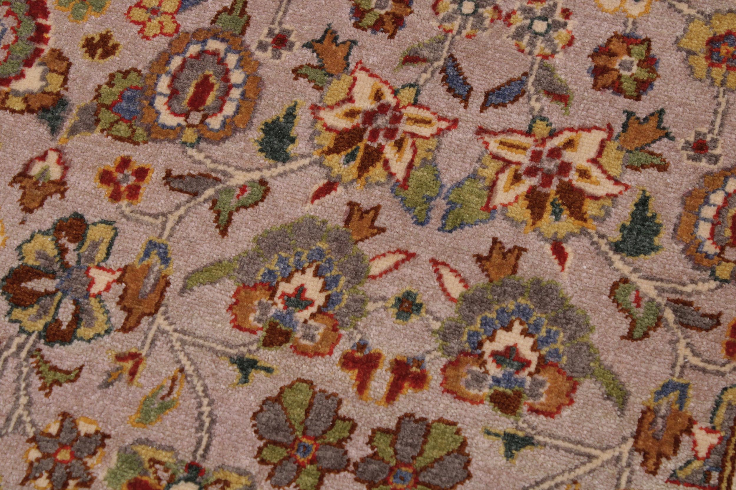 handmade Transitional Design Lt. Tan Lt. Green Hand Knotted RECTANGLE 100% WOOL area rug 9' x 12'