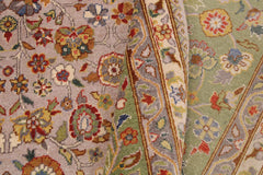 handmade Transitional Design Lt. Tan Lt. Green Hand Knotted RECTANGLE 100% WOOL area rug 9'X12'