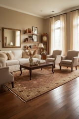 handmade Traditional Design Brown Lt. Tan Hand Knotted RECTANGLE 100% WOOL area rug 9'X12'