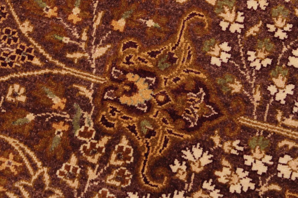 handmade Traditional Design Brown Lt. Tan Hand Knotted RECTANGLE 100% WOOL area rug 9'X12'