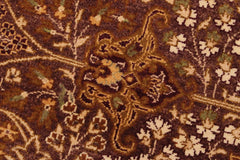 handmade Traditional Design Brown Lt. Tan Hand Knotted RECTANGLE 100% WOOL area rug 9'X12'