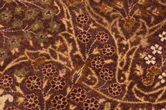 handmade Traditional Design Brown Lt. Tan Hand Knotted RECTANGLE 100% WOOL area rug 9'X12'