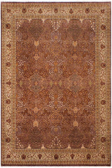 handmade Traditional Design Brown Lt. Tan Hand Knotted RECTANGLE 100% WOOL area rug 9'X12'