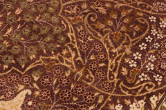 handmade Traditional Design Brown Lt. Tan Hand Knotted RECTANGLE 100% WOOL area rug 9'X12'