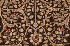 handmade Traditional Tabriz Brown Tan Hand Knotted RECTANGLE 100% WOOL area rug 9'X12'