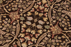 handmade Traditional Tabriz Brown Tan Hand Knotted RECTANGLE 100% WOOL area rug 9'X12'