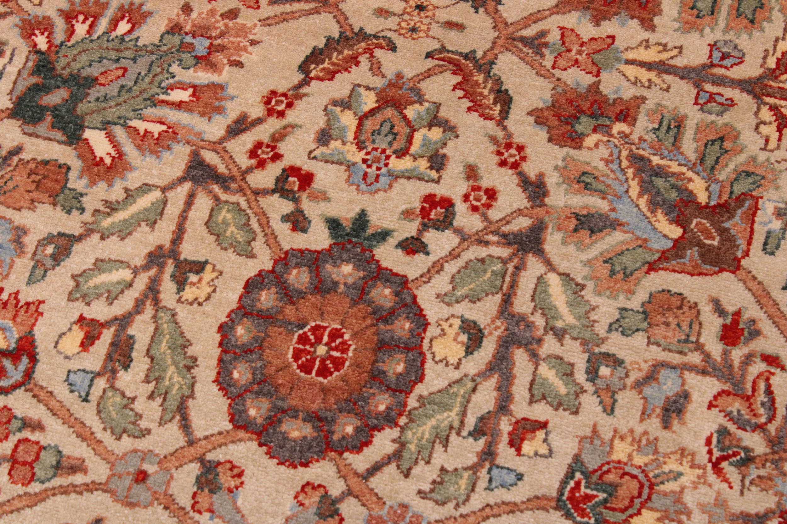 handmade Traditional Veg Dye Lt. Gray Tan Hand Knotted RECTANGLE 100% WOOL area rug 9' x 12'