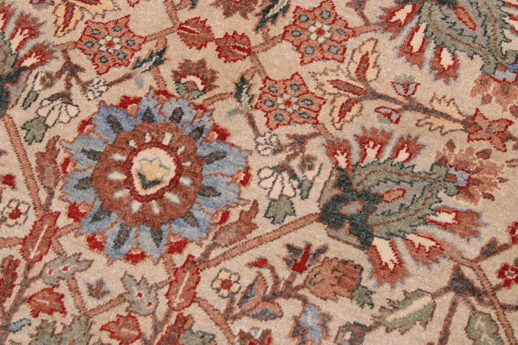 handmade Traditional Veg Dye Lt. Gray Tan Hand Knotted RECTANGLE 100% WOOL area rug 9'X12'