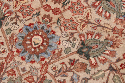 handmade Traditional Veg Dye Lt. Gray Tan Hand Knotted RECTANGLE 100% WOOL area rug 9'X12'