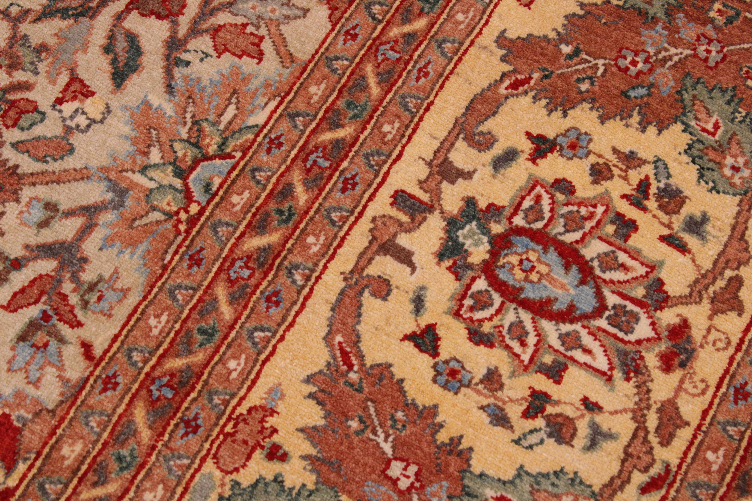 handmade Traditional Veg Dye Lt. Gray Tan Hand Knotted RECTANGLE 100% WOOL area rug 9' x 12'