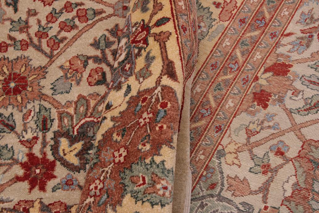 handmade Traditional Veg Dye Lt. Gray Tan Hand Knotted RECTANGLE 100% WOOL area rug 9'X12'