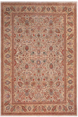 handmade Traditional Veg Dye Lt. Gray Tan Hand Knotted RECTANGLE 100% WOOL area rug 9'X12'