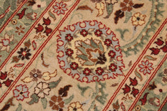 handmade Traditional Veg Dye Green Tan Hand Knotted RECTANGLE 100% WOOL area rug 9'X12'