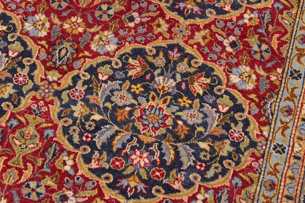 handmade Traditional Veg Dye Red Blue Hand Knotted RECTANGLE 100% WOOL area rug 9'X12'