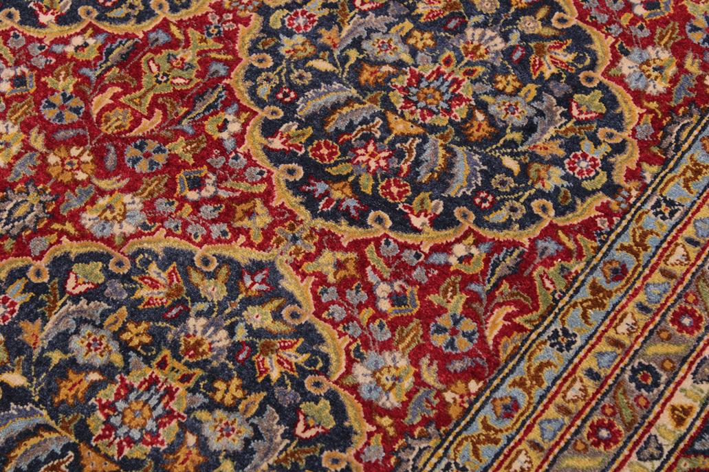 handmade Traditional Veg Dye Red Blue Hand Knotted RECTANGLE 100% WOOL area rug 9'X12'