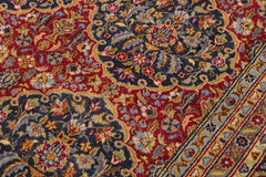 handmade Traditional Veg Dye Red Blue Hand Knotted RECTANGLE 100% WOOL area rug 9'X12'