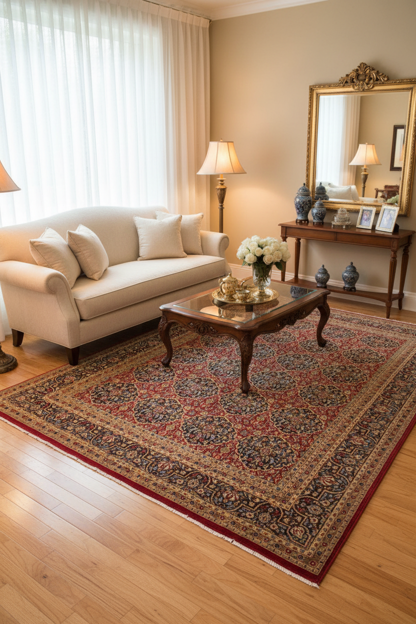 handmade Traditional Veg Dye Red Blue Hand Knotted RECTANGLE 100% WOOL area rug 9'X12'