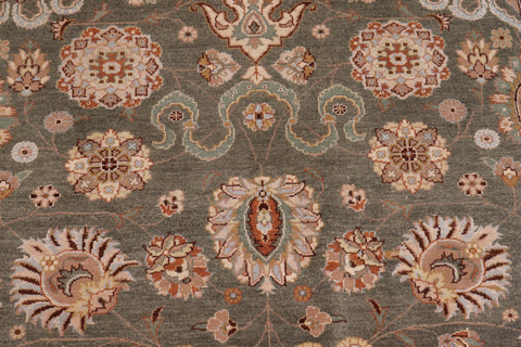 handmade Transitional Design Lt. Green Beige Hand Knotted RECTANGLE 100% WOOL area rug 9' x 12'