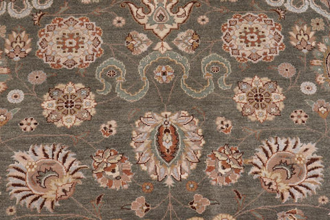 handmade Traditional Design Lt. Green Beige Hand Knotted RECTANGLE 100% WOOL area rug 9'X12'