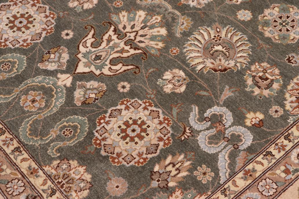 handmade Traditional Design Lt. Green Beige Hand Knotted RECTANGLE 100% WOOL area rug 9'X12'