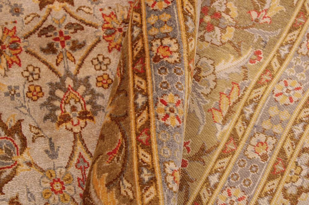 handmade Traditional Veg Dye Tan Gold Hand Knotted RECTANGLE 100% WOOL area rug 9'X12'