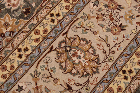 handmade Transitional Design Green Lt. Gray Hand Knotted RECTANGLE 100% WOOL area rug 9' x 12'