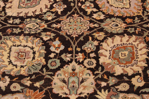 handmade Transitional Design Brown Tan Hand Knotted RECTANGLE 100% WOOL area rug 9' x 12'