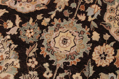 handmade Traditional Design Brown Tan Hand Knotted RECTANGLE 100% WOOL area rug 9'X12'