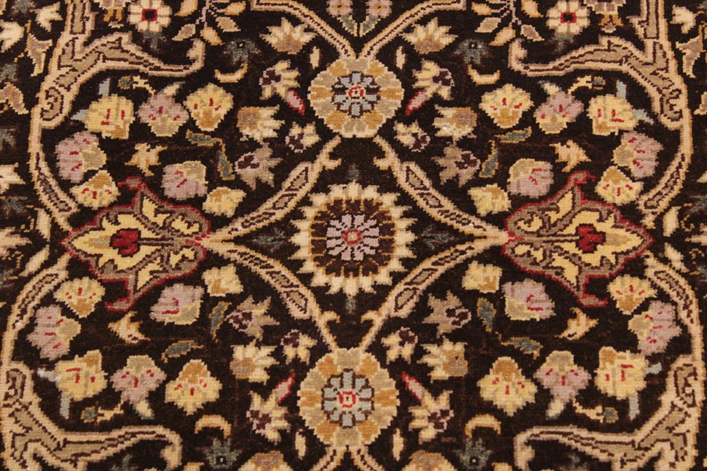 handmade Traditional Tabriz Brown Tan Hand Knotted RECTANGLE 100% WOOL area rug 9'X12'