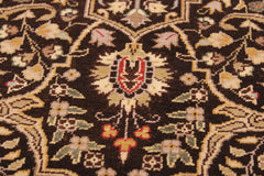 handmade Traditional Tabriz Brown Tan Hand Knotted RECTANGLE 100% WOOL area rug 9'X12'