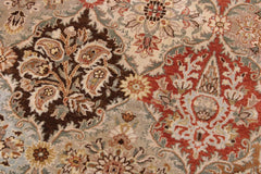 handmade Traditional Design Brown Multi Hand Knotted RECTANGLE 100% WOOL area rug 9'X12'