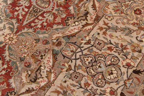 handmade Traditional Design Brown Multi Hand Knotted RECTANGLE 100% WOOL area rug 9'X12'