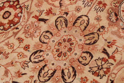 handmade Traditional Design Lt. Tan Lt. Tan Hand Knotted RECTANGLE 100% WOOL area rug 9' x 12'